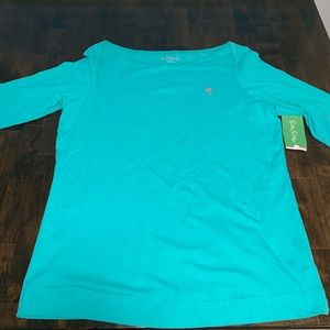 NWT - Lilly Pulitzer Boatneck Hipshire Tee